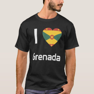 Camiseta Bandera nacional de Granada recuerdo para hombres