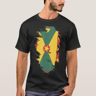 Camiseta Bandera Nacional de Granada recuerdo para hombres 