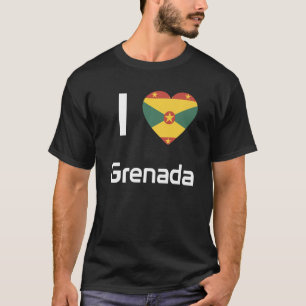 Camiseta Bandera Nacional de Granada recuerdo para hombres