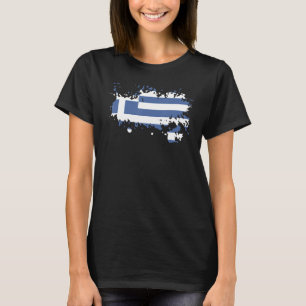 Camiseta Bandera nacional de Grecia recuerdo para hombres m