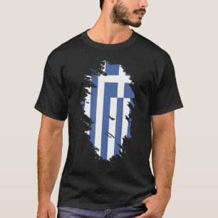 Camiseta Bandera nacional de Grecia recuerdo para hombres m