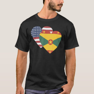 Camiseta Bandera Nacional de Grenada recuerdo para hombres 