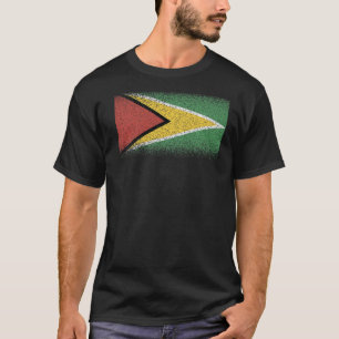 Camiseta Bandera nacional de Guyana de recuerdo para hombre