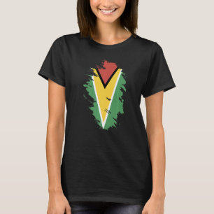 Camiseta Bandera nacional de Guyana recuerdo para hombres 4