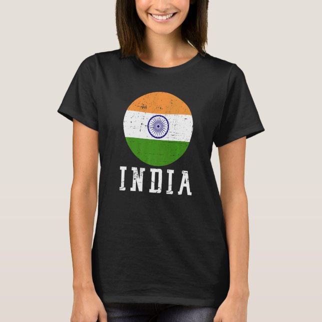 Camiseta Bandera nacional de India (Anverso)