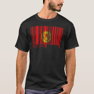 Camiseta Bandera nacional de Kirguistán de recuerdo para ho