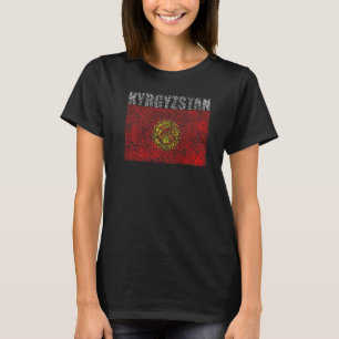 Camiseta Bandera nacional de Kirguistán de recuerdo para ho