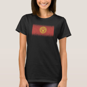 Camiseta Bandera nacional de Kirguistán de recuerdo para ho