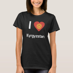 Camiseta Bandera nacional de Kirguistán de recuerdo para ho