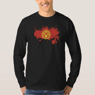 Camiseta Bandera Nacional de Kirguistán recuerdo para hombr
