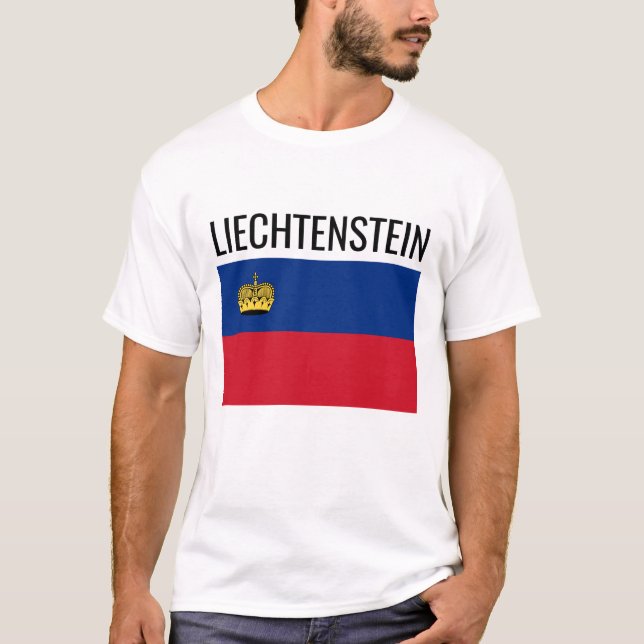 Camiseta Bandera nacional de Liechtenstein // (Anverso)