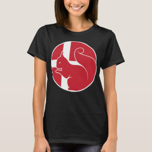 Camiseta Bandera nacional de los animales de Dinamarca