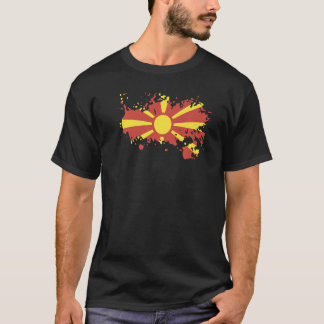 Camiseta Bandera nacional de Macedonia de recuerdo para hom