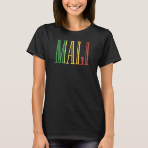 Camiseta Bandera nacional de Malí de recuerdo para hombres