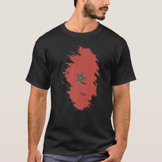 Camiseta Bandera nacional de Marruecos de recuerdo para hom