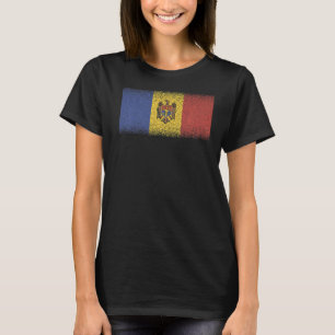 Camiseta Bandera nacional de Moldova de recuerdo para hombr