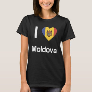 Camiseta Bandera nacional de Moldova de recuerdo para hombr