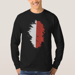 Camiseta Bandera Nacional de Mónaco recuerdo para hombres m