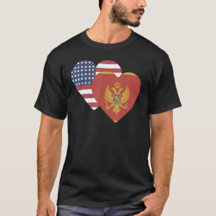 Camiseta Bandera Nacional de Montenegro recuerdo para hom