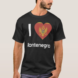 Camiseta Bandera Nacional de Montenegro recuerdo para hombr