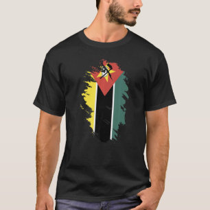 Camiseta Bandera nacional de Mozambique de recuerdo para ho