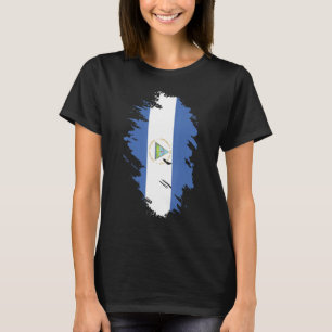 Camiseta Bandera Nacional de Nicaragua recuerdo para homb