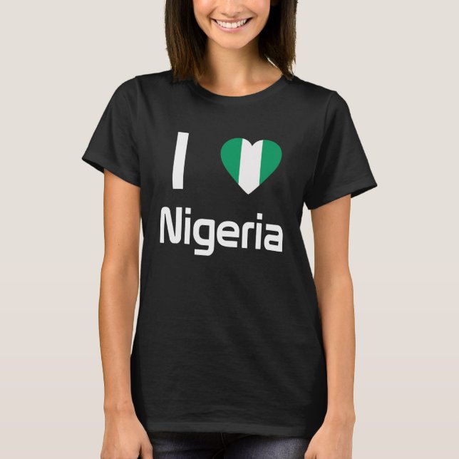 Camiseta Bandera nacional de Nigeria de recuerdo para hombr (Anverso)