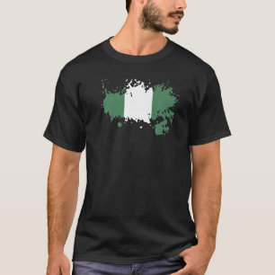 Camiseta Bandera nacional de Nigeria de recuerdo para hombr