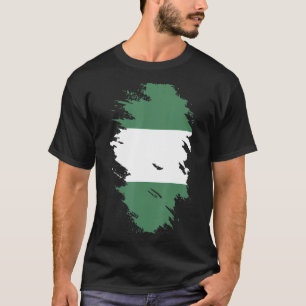 Camiseta Bandera nacional de Nigeria de recuerdo para hombr