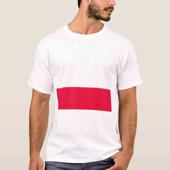 Camiseta Bandera nacional de Polonia - Rzeczpospolita Polsk (Anverso)