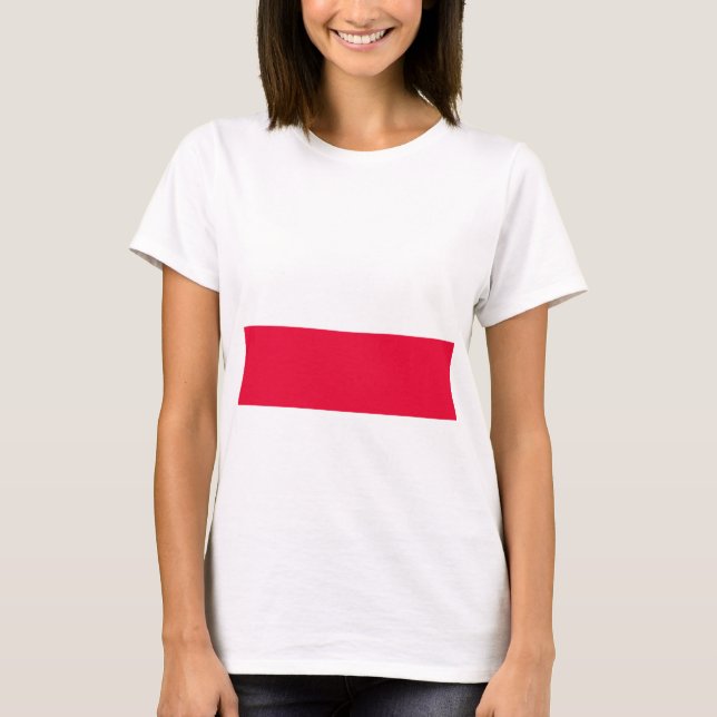 Camiseta Bandera nacional de Polonia - Rzeczpospolita Polsk (Anverso)