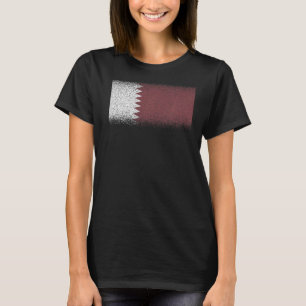Camiseta Bandera nacional de Qatar de recuerdo para hombres