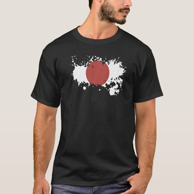 Camiseta Bandera nacional de recuerdo de Japón para hombres (Anverso)