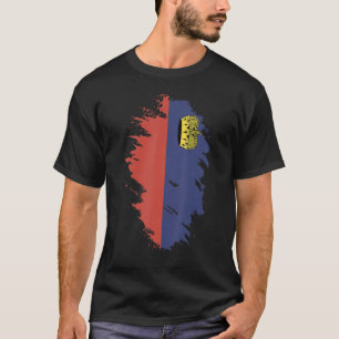 Camiseta Bandera nacional de recuerdo de Liechtenstein para