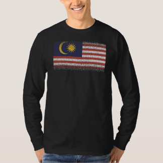 Camiseta Bandera nacional de recuerdo de Malasia para hombr