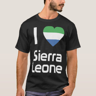 Camiseta Bandera nacional de recuerdo de Sierra Leona para 