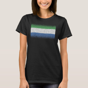 Camiseta Bandera nacional de recuerdo de Sierra Leona para