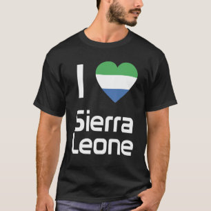 Camiseta Bandera nacional de recuerdo de Sierra Leona para 