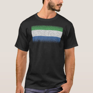 Camiseta Bandera nacional de recuerdo de Sierra Leona para 