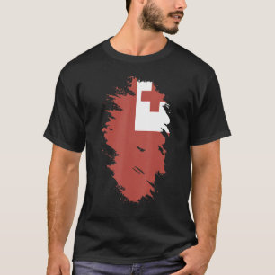 Camiseta Bandera nacional de recuerdo de Tonga para hombres