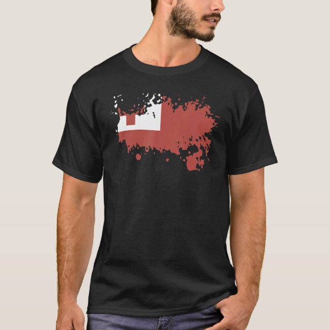 Camiseta Bandera nacional de recuerdo de Tonga para hombres (Anverso)