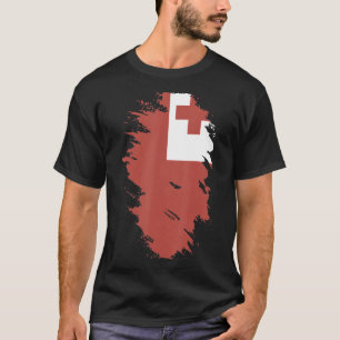 Camiseta Bandera nacional de recuerdo de Tonga para hombres