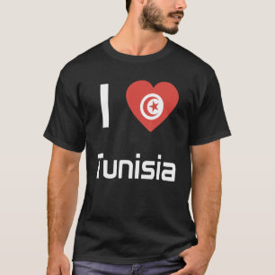 Camiseta Bandera nacional de recuerdo de Túnez para hombres
