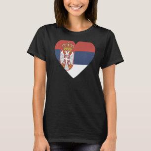 Camiseta Bandera nacional de Serbia de recuerdo para hombre