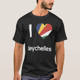 Camiseta Bandera nacional de Seychelles, recuerdo para homb