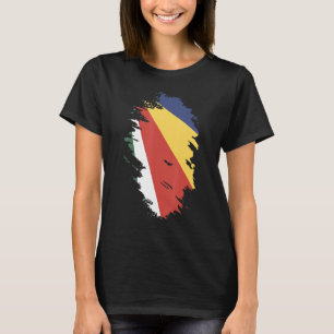 Camiseta Bandera Nacional de Seychelles recuerdo para hombr
