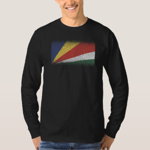 Camiseta Bandera Nacional de Seychelles recuerdo para hombr