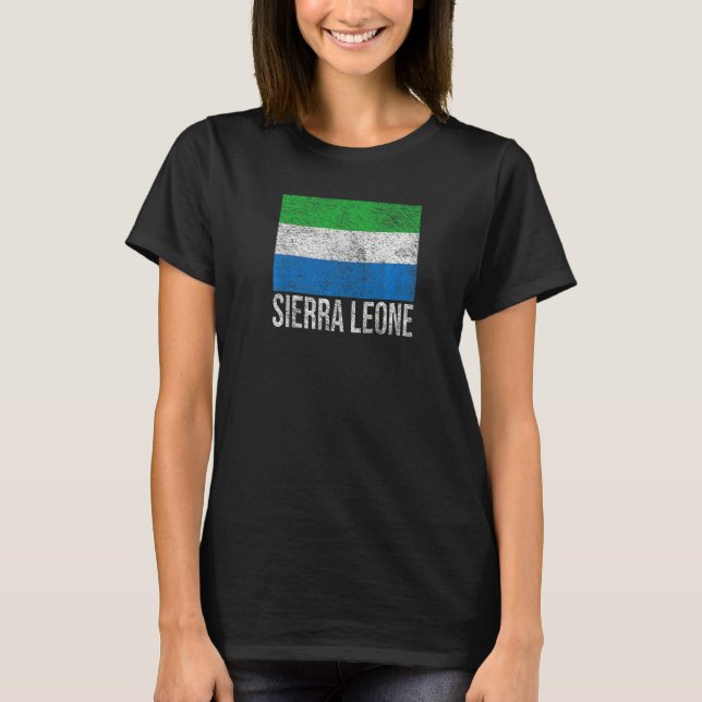 CAMISETA BANDERA NACIONAL DE SIERRA LEONA FREETOWN 1 (Anverso)