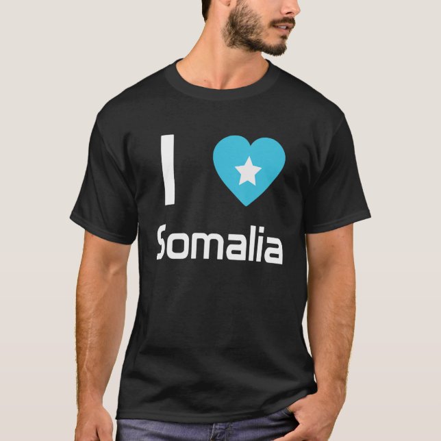 Camiseta Bandera nacional de Somalia de recuerdo para hombr (Anverso)