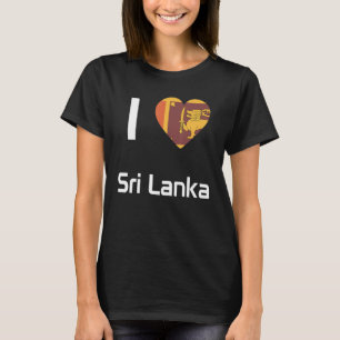 Camiseta Bandera nacional de Sri Lanka de recuerdo para hom